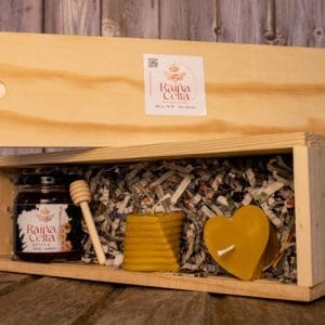 Caixa regalo 1 tarro + 2 velas